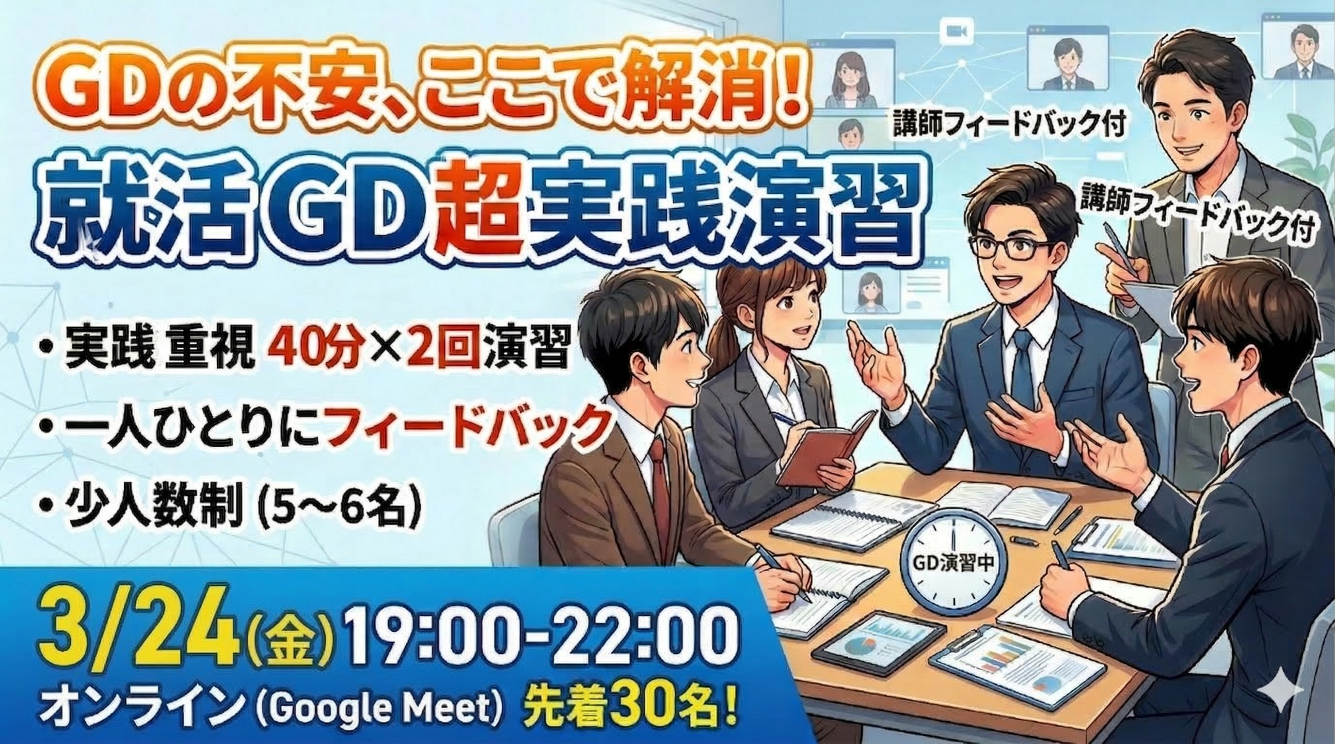【IPO】GD練習会 vol.2 〜フィードバック付きで本番に強くなる〜