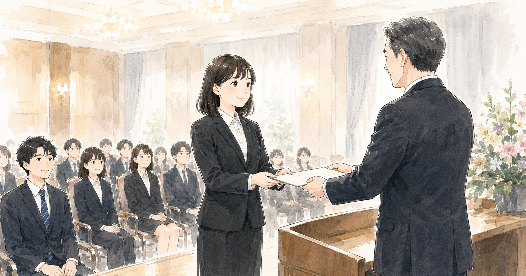 内定式の流れと服装・持ち物｜当日の自己紹介や挨拶の準備も解説